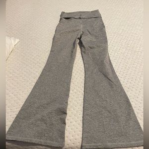 Fold over flared leggings